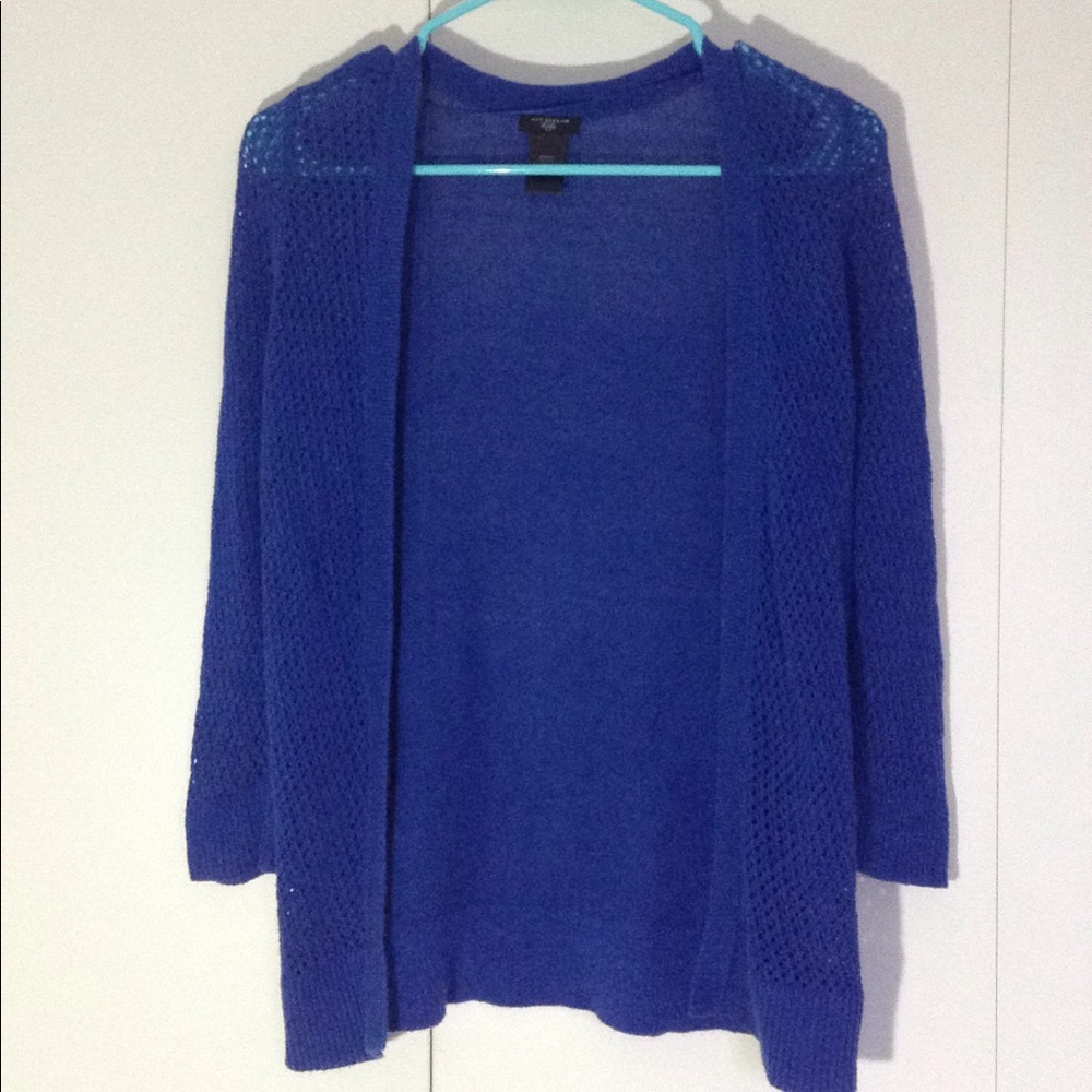 Blue cardigan